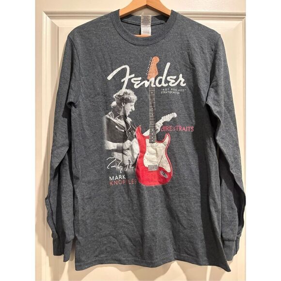Mark Knopfler Dire Straits Long Sleeve T-shirt size Small - Picture 1 of 2